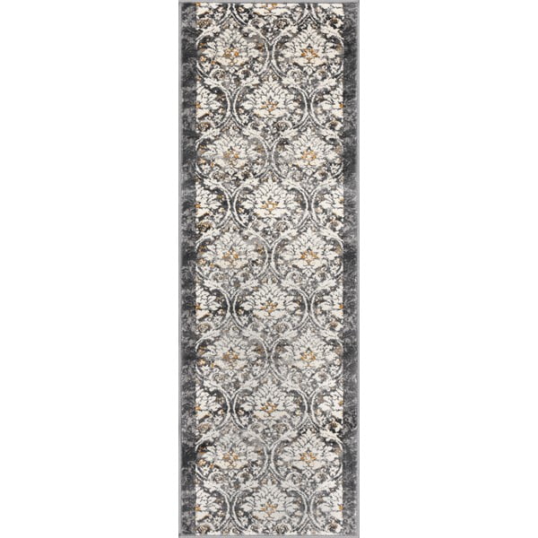 Пътека в цвят слонова кост и тъмносиво 67x200 cm Soft Viskan – FD