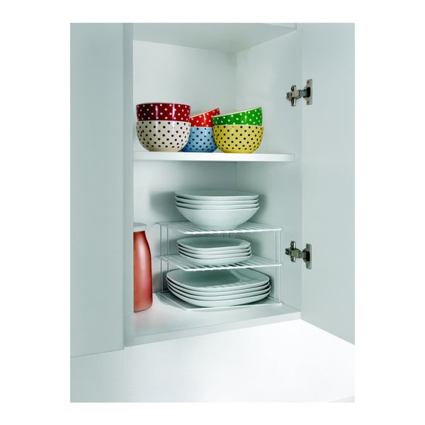 Бял стоманен допълнителен рафт 25x25 cm Silos – Metaltex-image-1