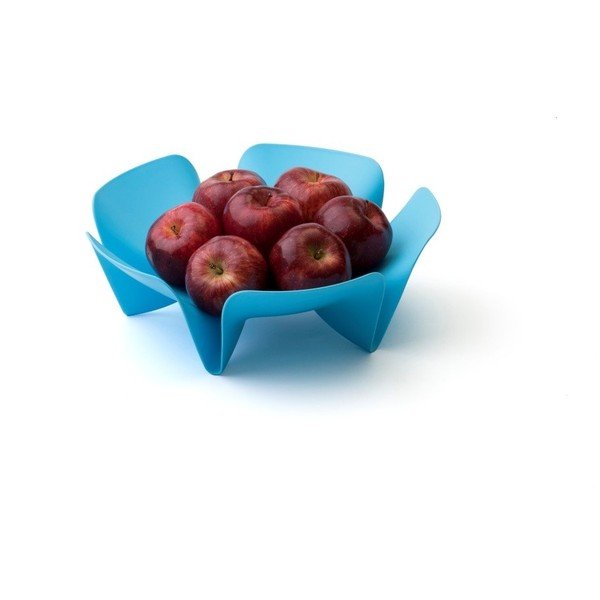 Malá modrá mísa na ovoce Qualy Flower Fruit Tray-image-1