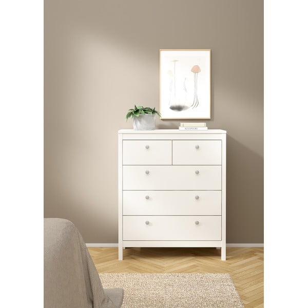 Бял висок скрин 82x99 cm Madrid – Tvilum-image-1