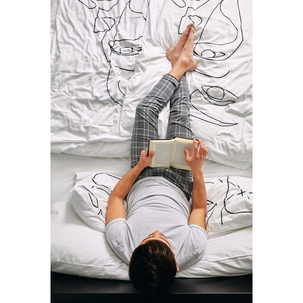 Спално бельо от памучен сатен , 200 x 200 cm Infinity - Butter Kings-image-3