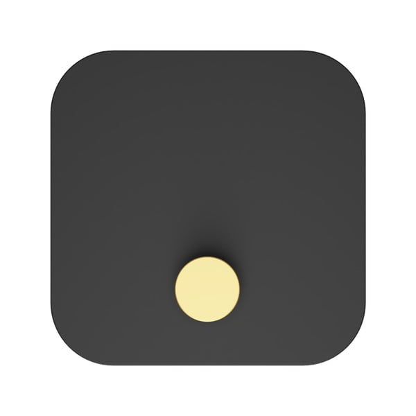 Черна метална стенна закачалка с рафт Hang in There - UMAGE-image-3