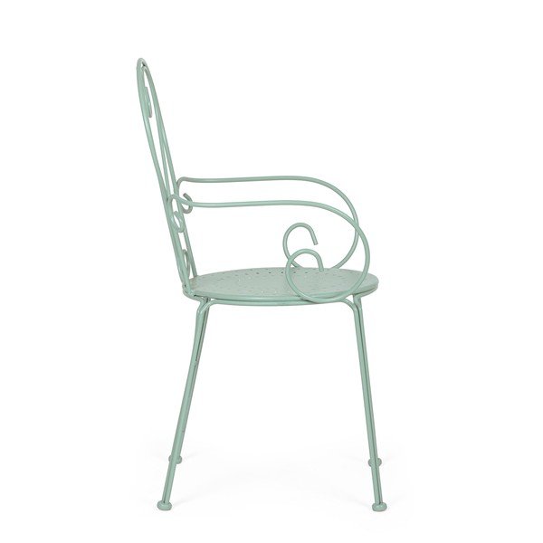 Градински стол метален в цвят мента Etienne – Bizzotto-image-3