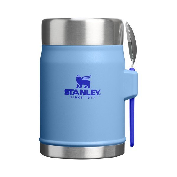Син термос за храна от неръждаема стомана 400 ml Legendary Food Jar + Spork Blue Sky – Stanley