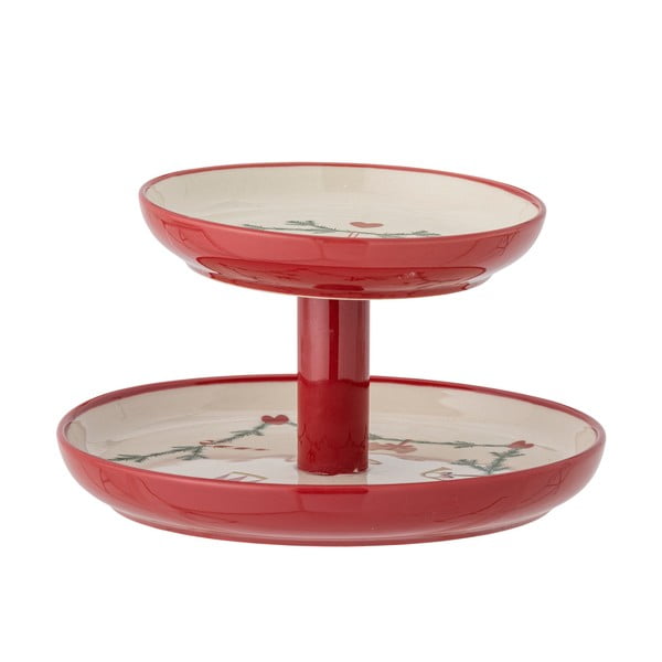 Глинена стойка за десерти с коледен мотив Yule – Bloomingville