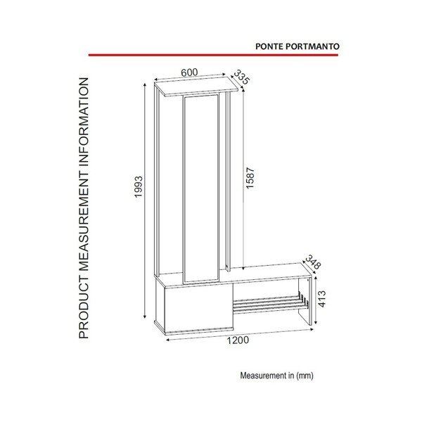 Стена в преддверието Ponte Walnut - Tera Home-image-4
