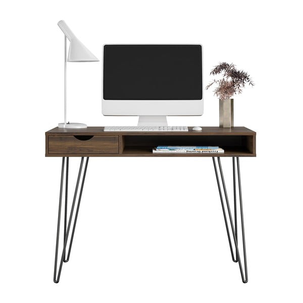 Работна маса от декор от орех 49x104 cm Concord – Novogratz-image-3