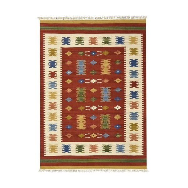 Vlněný koberec Kilim Classic AK01 Mix, 125x185 cm