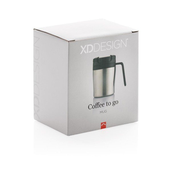 Термочаша с дръжка в сребристо XD Design Coffee to Go, 160 ml - XD Design-image-3