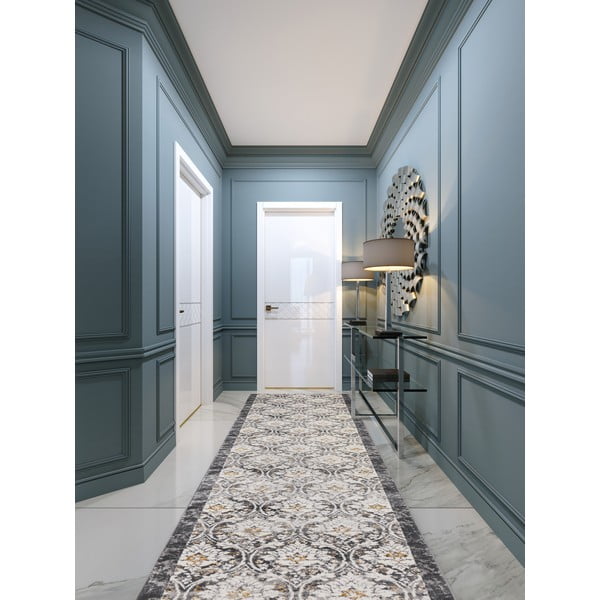 Пътека в цвят слонова кост и тъмносиво 67x200 cm Soft Viskan – FD-image-1