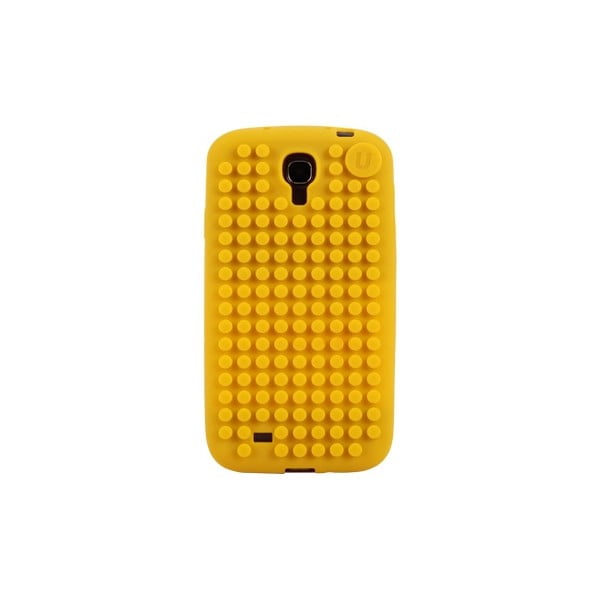 Калъф Pixel за Samsung S4, средно жълт - Pixel bags