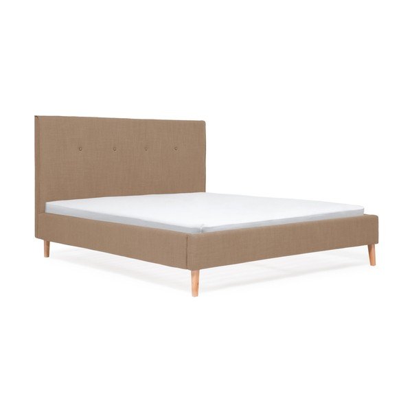 Postel ve velbloudí hnědé barvě Vivonita Kent Linen, 200 x 140 cm-image-1