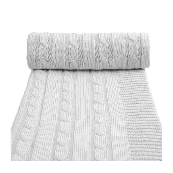 Сиво плетено бебешко одеяло със съдържание на памук , 80 x 100 cm Spring - T-TOMI