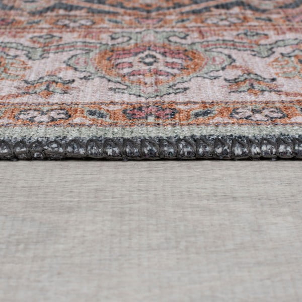 Розова пътека подходяща за пране 60x230 cm Briony Traditional – Flair Rugs-image-4