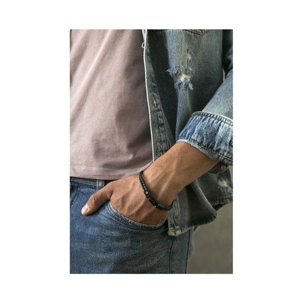 Pánský náramek z pravé kůže Monomen Henne-image-4