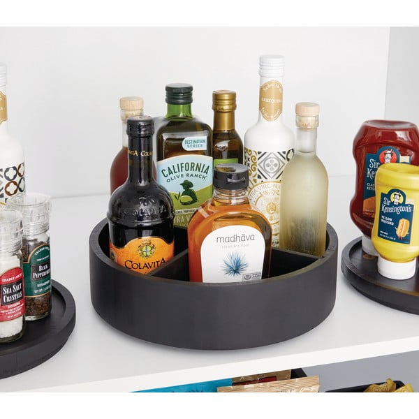 Въртящ се дървен органайзер за подправки Merry-go-round - iDesign/The Home Edit-image-1