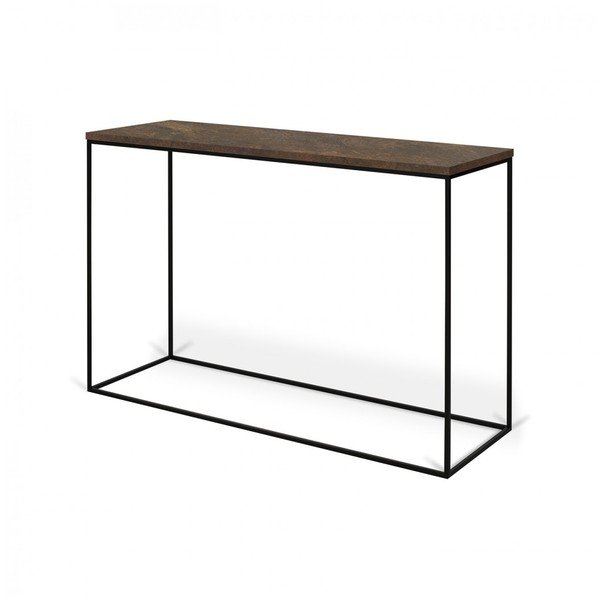 Конзолна маса Gleam с червен мраморен плот - TemaHome-image-1