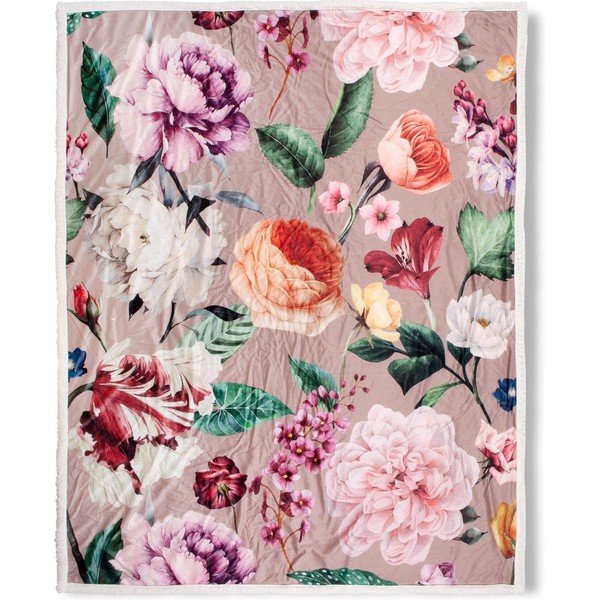 Бежово двустранно одеяло , 130 x 160 cm Fiori - Descanso-image-2