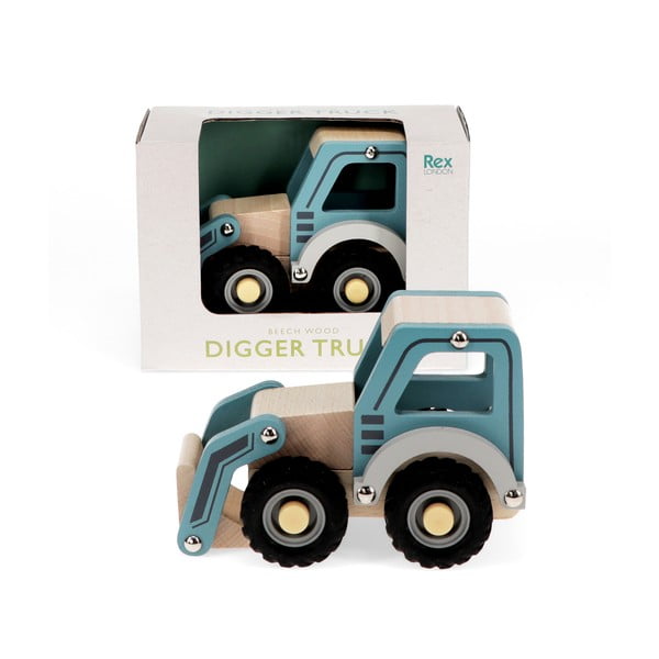 Дървен трактор Digger Truck – Rex London-image-3