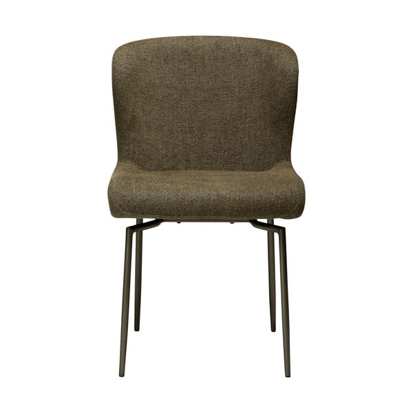 Тапициран трапезен стол в цвят каки Glam – DAN-FORM Denmark-image-3