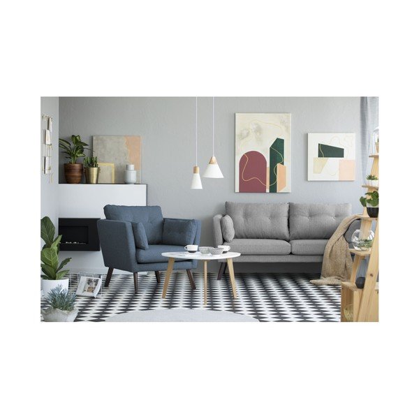 Tmavě modré křeslo Mazzini Sofas Elena-image-2