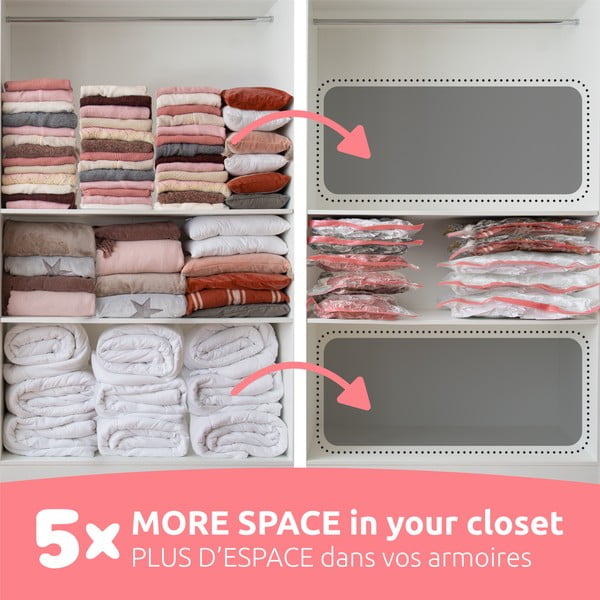 Вакуумни торбички в комплект от 5 броя Aspispace M/L – Compactor-image-1