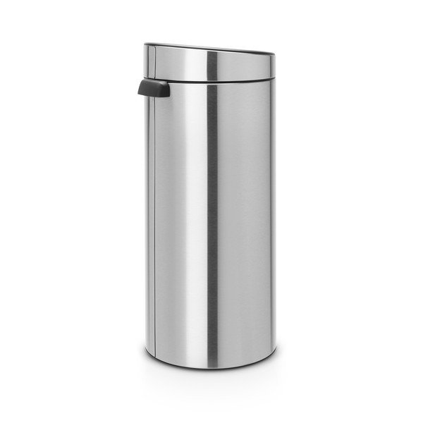 Матово-сребристо стоманено кошче за боклук, отваряне с докосване 30 l Touch Bin – Brabantia-image-3