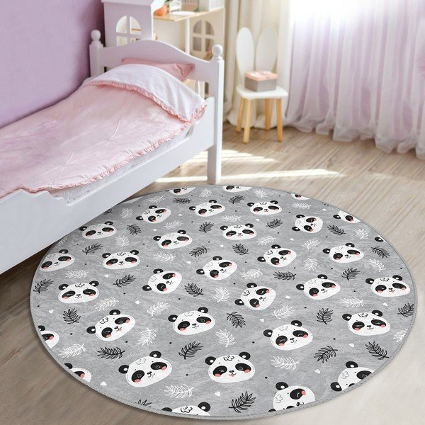Сив детски килим ø 120 cm Comfort - Mila Home-image-3