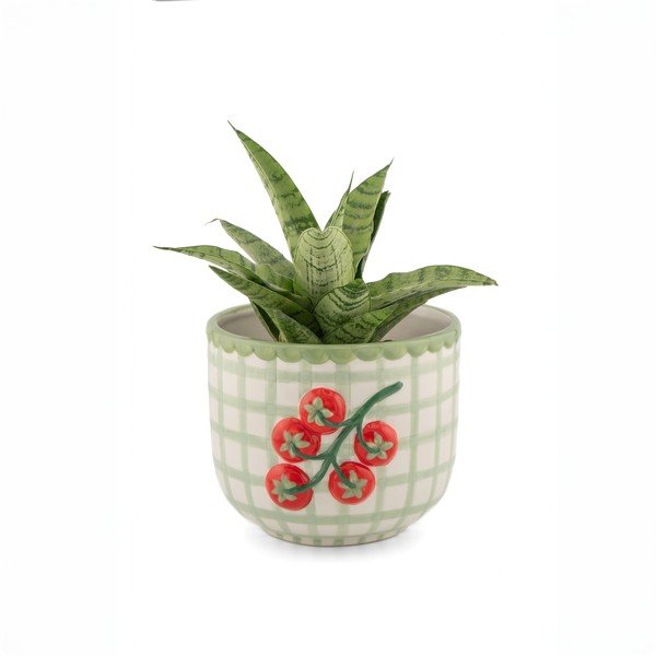 Порцеланово ръчно рисувано покритие за кашпа ø 12 cm Tomato – Sass & Belle-image-1