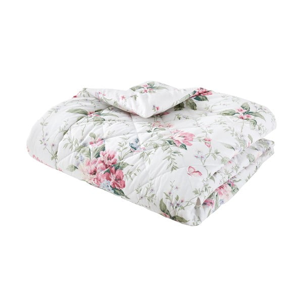 Кремаво капитонирано покривало за легло 200x200 cm Bridgerton Penelope Floral – Catherine Lansfield