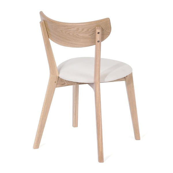 Дъбов трапезен стол с бяла седалка Arch - Bonami Essentials-image-2