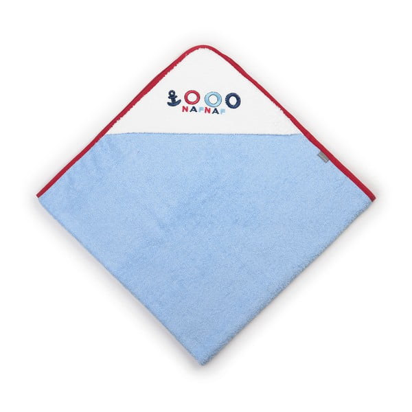 100% памучна бебешка кърпа с качулка Little Boat, 100 x 100 cm - Naf Naf