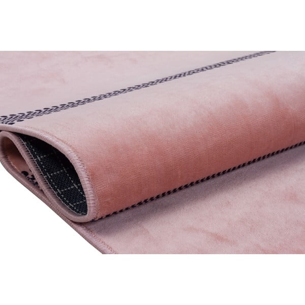 Розов миещ се килим 200x80 cm - Vitaus-image-3