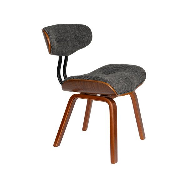 Сив/кафяв тапициран трапезен стол Blackwood – Dutchbone