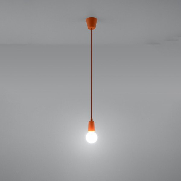 Оранжева висяща лампа ø 5 cm Rene - Sollux-image-4