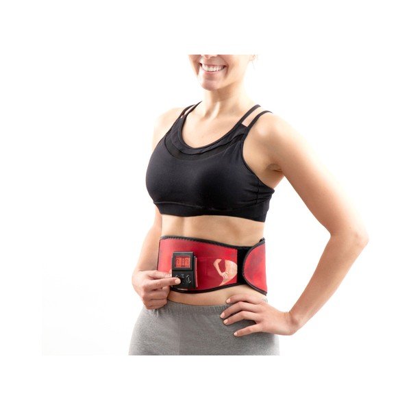 Червен колан за електростимулация Abdo King - InnovaGoods-image-2