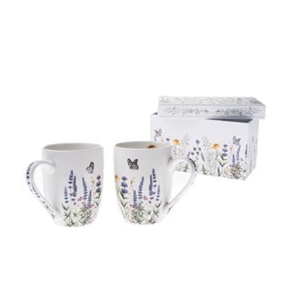 Бели порцеланови чаши в комплект от 2 бр. 350 ml – Dakls