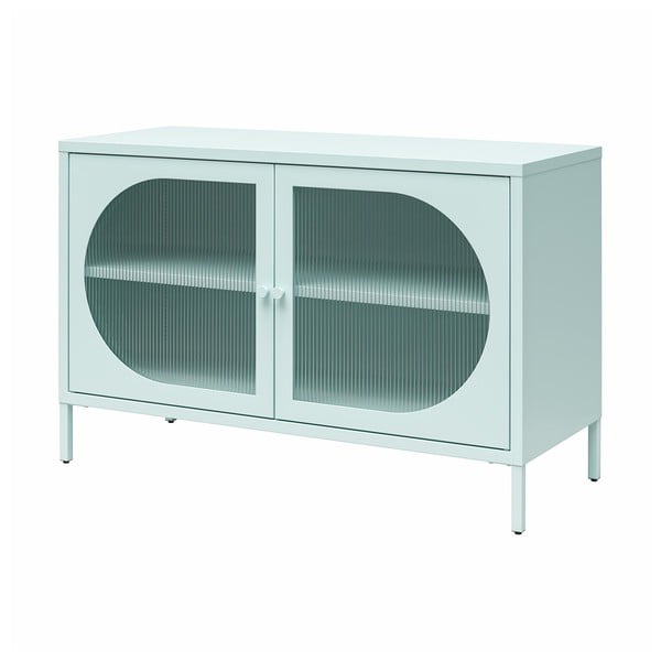 Светлосиня метална витрина 100x64x40 cm Luna – Støraa-image-2