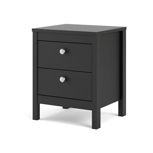 Черно нощно шкафче Madrid - Tvilum-image-4