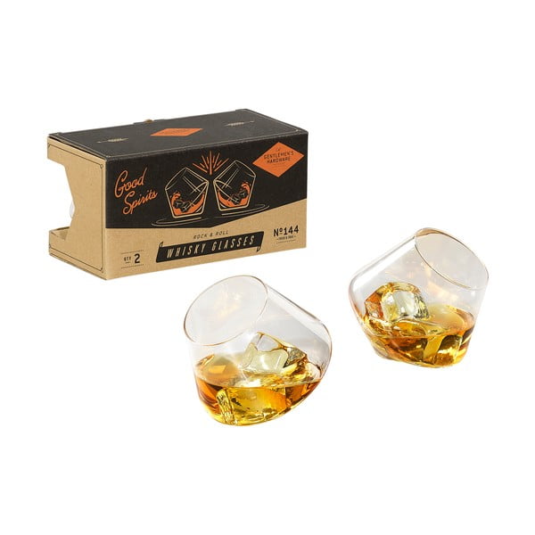 Sada 2 sklenic na whisky Gentlemen's Hardware Whisky Glasses