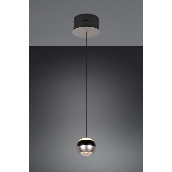 LED висящо осветително тяло в черен и сребрист цвят ø 15,5 cm Orbit – Trio Select-image-4