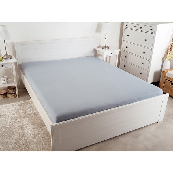 Сив стреч чаршаф 180x200 cm - B.E.S.-image-2