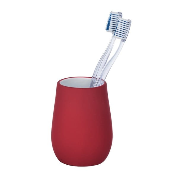 Червена керамична чаша за четки за зъби Sydney - Wenko