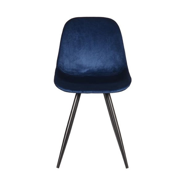 Тъмносини кадифени столове за хранене в комплект от 2 броя Capri - LABEL51-image-2