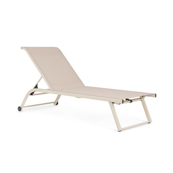 Градински шезлонг метален в естествен цвят Taylor – Bizzotto