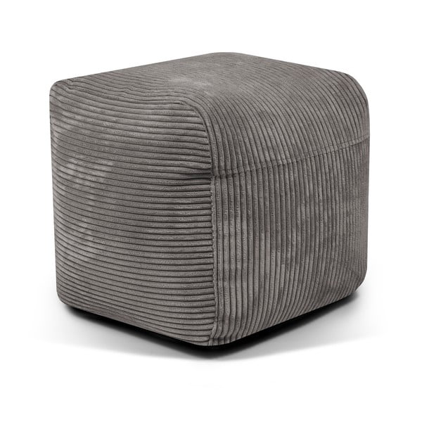 Син пуф от рипсено кадифе Plus 50 Lounge – SLOWDOWN-image-3