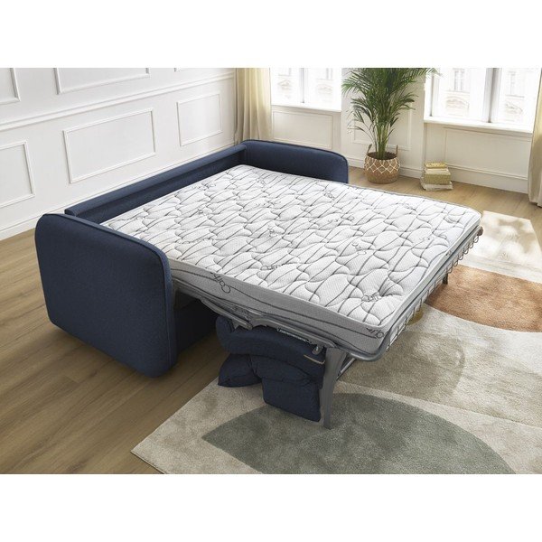 Тъмносин диван 216 cm Achille – Bobochic Paris-image-1