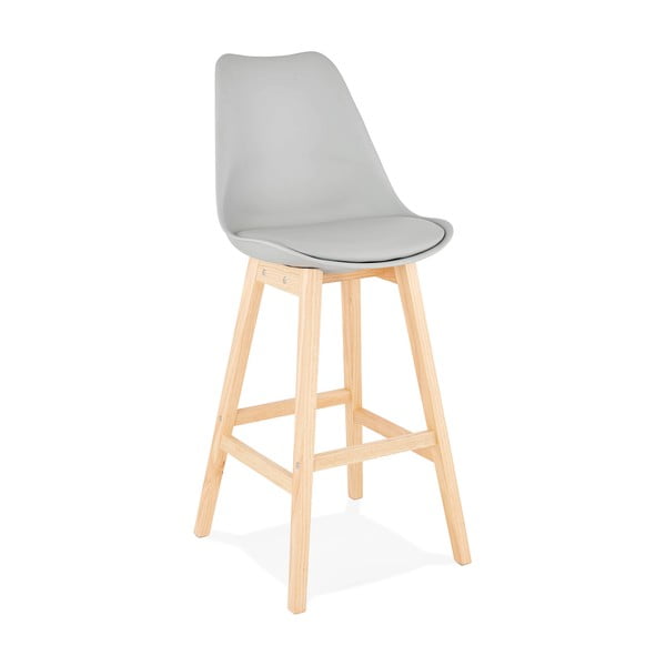 Сив бар стол , височина на седалката 75 cm April - Kokoon