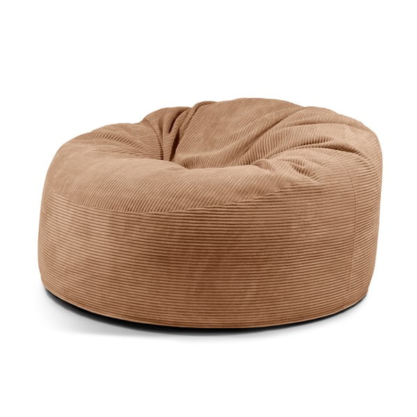 Кафяв пуф от рипсено кадифе Om 135 – SLOWDOWN