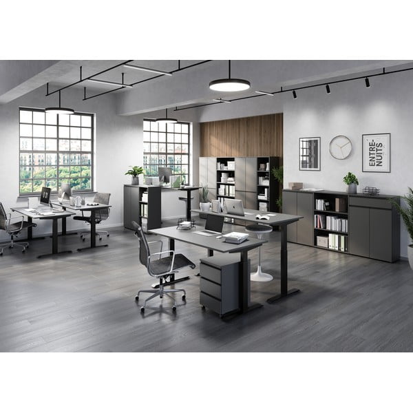 Регулируема работна маса с електрическо регулиране на височината 80x180 cm Bedano – Germania-image-3